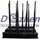 3G 4G Cell Phone Wireless Signal Jammer Device 8 Bands Adjustable With No Cooling Fan
